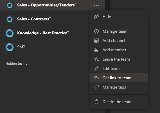 Image showing how to get an Area link