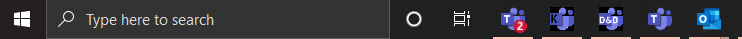 Multiple Teams icons in the Taskbar